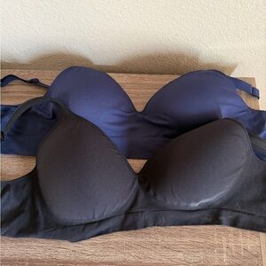 Underoutfit Classic Black and Navy Women's Bra Set